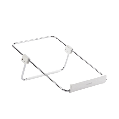 Soporte para Laptop / Plegable / Ajustable de 87 a 131 mm / Amplia compatibilidad 11»-16» / Capacidad de carga 20 KG / Antideslizante /  Ultra Ligero / Metal / ABS / Silicona / Color Plata