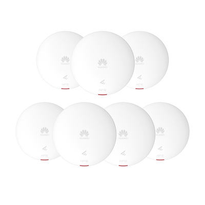 Kit de 7 – Punto de Acceso Wi-Fi 6 /  1.775 Gbps / MU-MIMO 2×2:2 (2.4GHz y 5GHz) / Smart Antenna 20% más cobertura / Instalación en techo y pared / Seguridad WP3 / Con Administración Gratuita desde la Nube