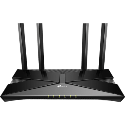 Router WiFi 6 doble banda AX 1800 Mbps /  MU-MIMO y OFDMA / 1 Puerto WAN 10/100/1000 Mbps / 4 Puertos LAN 10/100/1000 Mbps / 4 Potentes Antenas / Compatible con EasyMESH