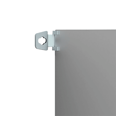 Soporte de Montaje en Pared para Gabinetes NEMA / Brackets Externos AW / Acero Suave Zincado 3 mm / 36x76x21 mm (1.42×2.99×0.83 in) / Incluye 4 Unidades con Accesorios / Mantiene Protección NEMA / IP