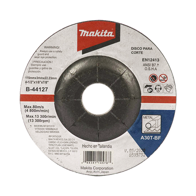Disco de corte para metal de 4 1/2″
