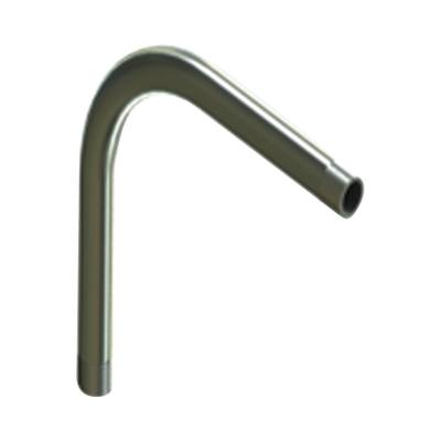 Codo de 90° de 1 1/4″ (32mm) pared gruesa con rosca galvanizado etiqueta amarilla