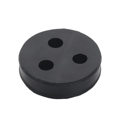 Inserto de Caucho de 4″ Con Tres Orificios para Cable de 1/2 in