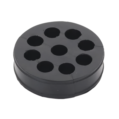 Inserto de Caucho de 4″ Con Nueve Orificios para Cable de 1/2 in