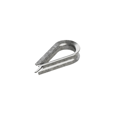 Cuello/ Guardacabo/ Rozadera para Cable de 1/4″ de Acero Galv. por Inmersión.