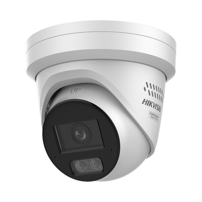 [Dual Light + ColorVu 3.0 + HikAI] Turret IP 6 Megapixel / Lente 2.8 mm / 30 mts IR + Luz Blanca / 2 Microfonos Integrados / Exterior IP67 / Estrobo Azul y Rojo / WDR 130 dB / ACUSENSE 3.0 / Metal / NEMA 4X / ACUSEEK