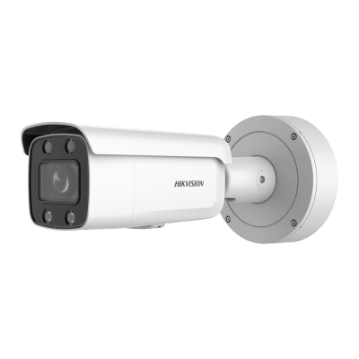 Bullet IP 4 Megapixel / Imagen a Color 24/7 / Lente 3.6 – 9 mm / Luz Blanca 60 mts / WDR 130 dB / Exterior IP67 / Captura Facial / Videoanaliticos (Filtro de Falsas Alarmas) / MicroSD / ACUSEARCH