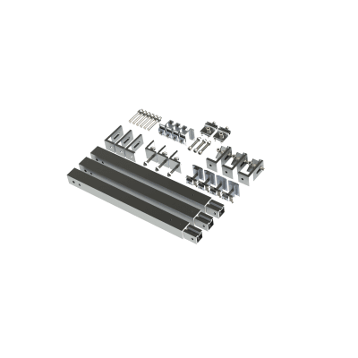 Caja de accesorios de aluminio anodizado para montaje VEKTOR8R3M , arreglo 1X4 para techo