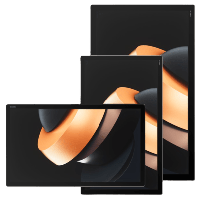 Pantalla Interactiva SUNMI FLEX 3 27″/ Tercera Generación / Diseño Metálico Ultra Delgado / Pantalla Capacitiva Multi-Touch FHD / Procesador Qualcomm Octa-Core / AI Engine / NFC en Pantalla / IP54 / Bluetooth 5.2 / POE