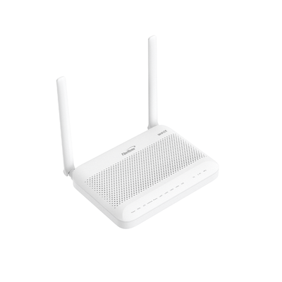 ONU GPON WiFi (2.4/5 GHz), 2 antenas de 5 dBi, Compatible con OLT de Terceros, MIMO 2×2, 4 puertos Gigabit + 1 POTS + USB, conector SC/UPC (Gestión WAN desde la Interfaz de la ONU)