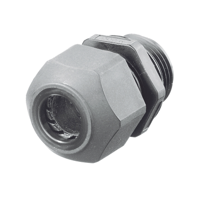 Conector de Cable, Estilo Europeo, para Conductores de 0.17″ a 0.45″, para Conduit 1/2″,  Color Gris.