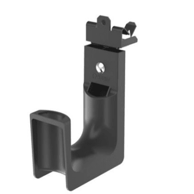 Sujetador STRONGHOLD tipo J (J-Hook), grosor de Brida 1/2″, para Viga instalada con Martillo, hasta 46 Cables Cat6, Nylon 6.6 Metal, Color Negro, 1 pieza