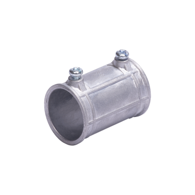 Cople 1″ (25mm) Pared Delgada Con Tornillo (Tipo Americano) Galvanizado, Etiqueta Verde.