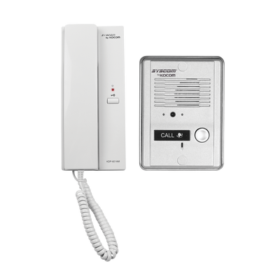 Kit de audio portero con un auricular (expandible hasta 3 auriculares)