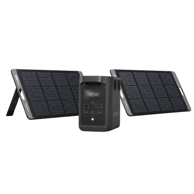 KIT DE ENERGÍA PORTÁTIL ECOFLOW E980 Y PANEL SOLAR 200W