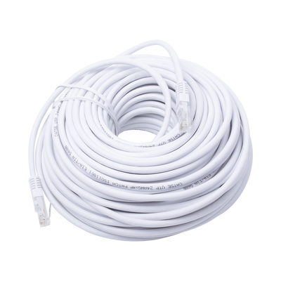 Cable de Parcheo UTP Cat5e – 30 Metros (98.43 Pies) – Blanco
