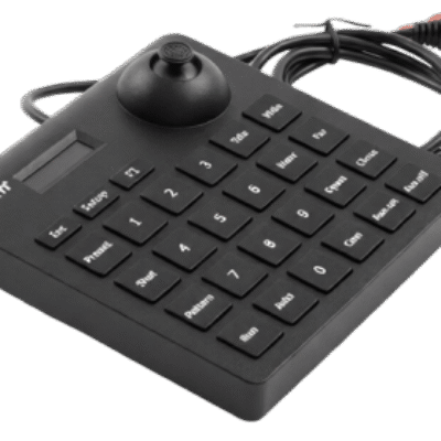 Mini Teclado controlador PTZ con pantalla LCD y joystick altamente resistente