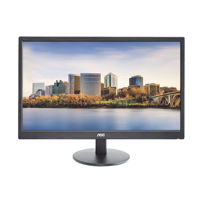 Monitor LED de 24″, Resolución 1920 x 1080 Pixeles con Entradas de Video VGA/HDMI. Panel MVA y Altavoces Integrados. Compatible VESA