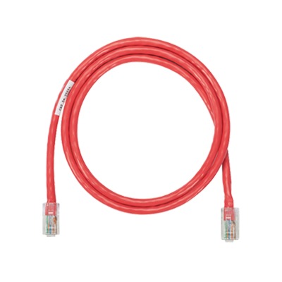 Cable de Parcheo UTP Categoría 5e, con Plug Modular en Cada Extremo – 1 Metro (3.28 Pies) – Rojo