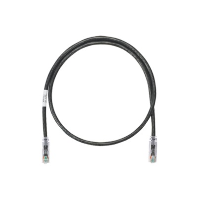 Cable de Parcheo UTP Categoría 6, con Plug Modular en Cada Extremo – 1 Metro (3.28 Pies) – Negro