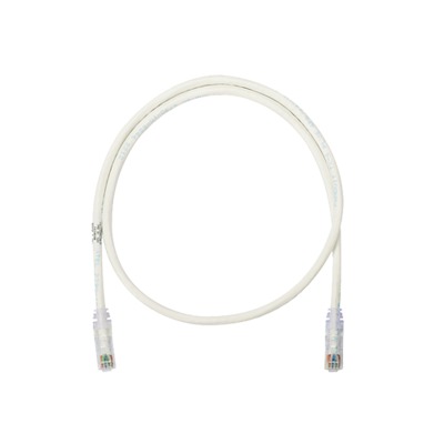 Cable de Parcheo UTP Categoría 6, con Plug Modular en Cada Extremo – 1 Metro (3.28 Pies) – Blanco Mate