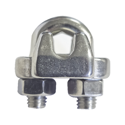 Nudo/ Perro/ Abrazadera Acero Forjado para Cable de 1/4″, Acero Inoxidable.