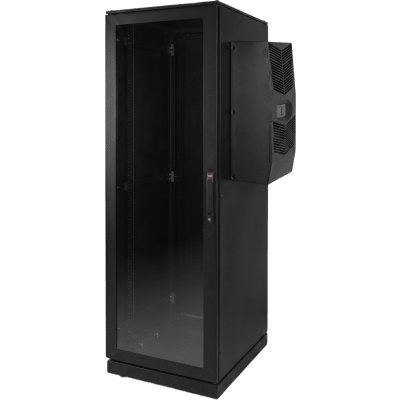 Gabinete de Telecomunicaciones ProLine V/D, 600 mm de Ancho, 1000 mm de Profundidad, Compatible Con Aire Acondicionado Tipo G52, NEMA 12, 42 UR, Color Negro