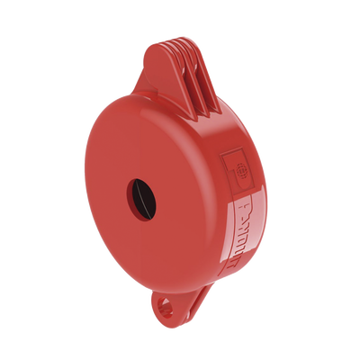Dispositivo de Bloqueo LOTO para Válvulas de Compuerta, para Diámetros de 1″ a 3″, Color Rojo