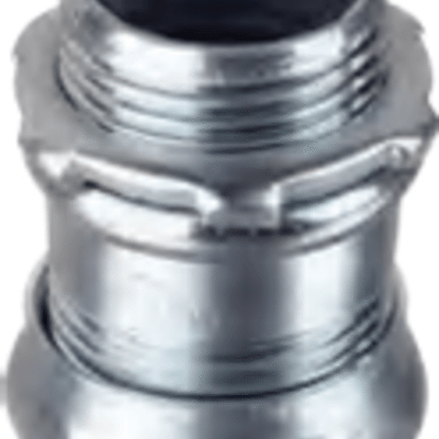 Conector de Compresión de Acero Galvanizado para Pared Delgada de 1/2″ ( 13 mm).