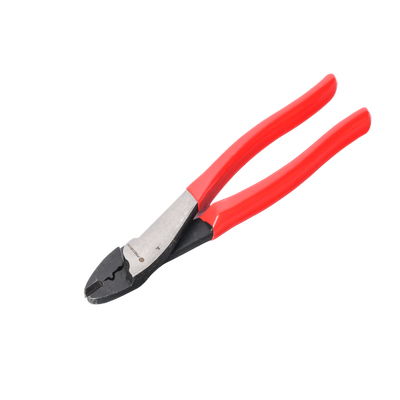 Pinza de 9.5″ para cortar y crimpar ( ponchar )  terminales Aislados y No aislados