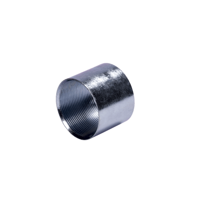 Cople de 3/4″ ( 19 mm) para Tubo Pared Gruesa (IMC) /Galvanizado / Etiqueta Amarilla.