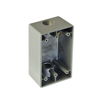Caja Condulet FS de 1″ ( 25.4 mm) con dos bocas a prueba de intemperie.