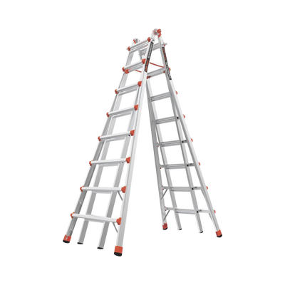 Escalera telescópica en «A» de 4.5 metros de aluminio.