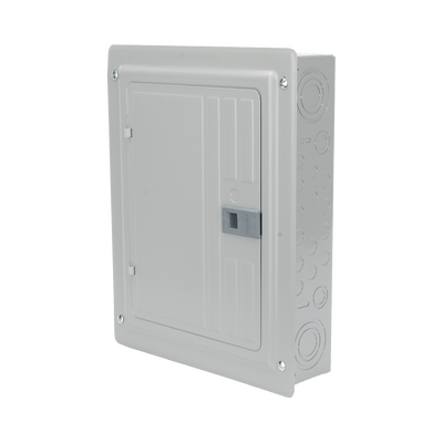 Centro de carga monofásico 1 Fase, 3 Hilos para interruptores QP, de 12 polos – 24 circuitos, 120/240vca, Barras de aluminio 125 Amp, Nema 1, uso interior. Incluye tapa.