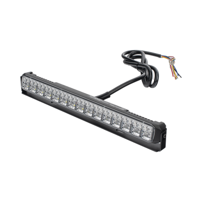 Luz Auxiliar de 45 LEDs, Top Rojo, Tricolor Rojo, Ambar y Blanco, 11.42″, 12 a 24 VCD