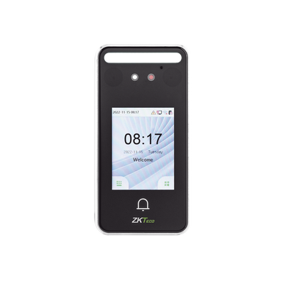 Terminal Biométrica Facial / 500 Rostros 3,000 Tarjetas / Pantalla 2.4″ / IP65 / ADMS / Visible Light
