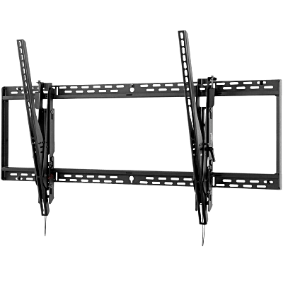 Montaje de pared para Pantallas de 55″ hasta 115″ con inclinacion / Capacidad de carga 350 lb (158 kg) / Patrón VESA hasta 1000 x 600 mm / Inclinación Ajustable +15°/-5°