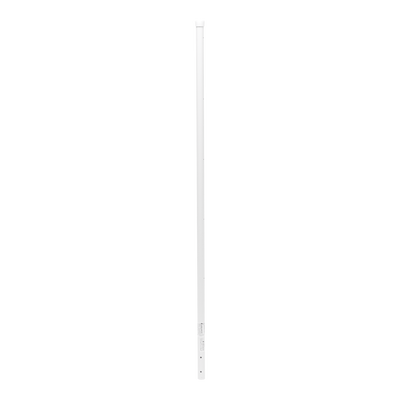 Poste de Esquina Blanco de Acero Galv. de 1.2m para Cerca Electrificada  cal. 18 de 1″ Diam. para 5 Aisladores (No incluidos).