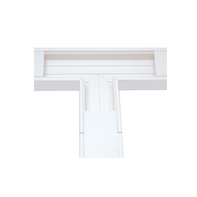 Sección en «T» color Blanco de PVC auto extinguible, para canaleta TEK-100 (5576-13100)