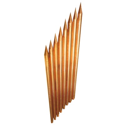 Varilla de Acero con Recubrimiento de Cobre Diámetro 1/2″ de 1.5 m de Largo (1 Pieza).