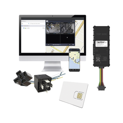 Kit Dispositivo TLW26BL para localización para vehículos / Conectividad 4G LTE y BLE 5.0 / Diferentes tipos de notificaciones / Corte y restablecimiento de energía / Relay + EPCOMGPSANUAL + SIM500MB2Y