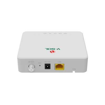 ONU Bridge Dual GPON/EPON con 1 Puerto SC/APC + 1 puerto LAN Gigabit + 1 puerto CATV