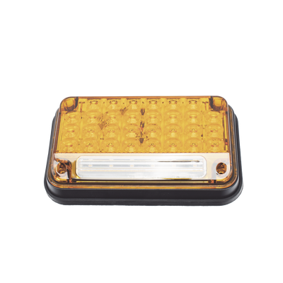 Luz de Advertencia de 7X4″, Color Ambar, Con Luz de Trabajo, Ideal para Ambulancias