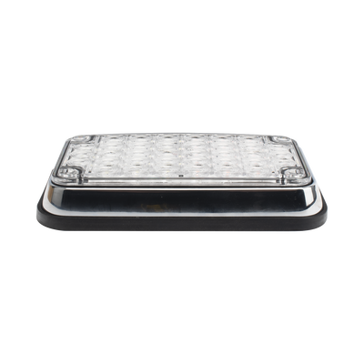 Luz de Advertencia de 6X4″, Bicolor Rojo/Claro, Ideal para Ambulancias