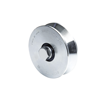 Rueda de 12 cm SIN Soporte Para Puertas Corredizas de Hasta 450 Kg / Canal Tipo «V»