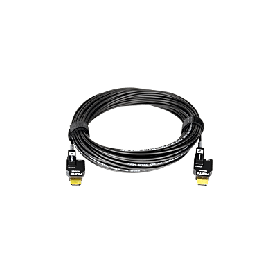 Cable Activo Óptico HDMI 4K 20 mts | 4K@60Hz 4:4:4 | 18 Gbps | Terminales Desmontables Micro-HDMI | Fibra Optica  | Libre de Halógenos LSHF | Bañado en Oro 24K