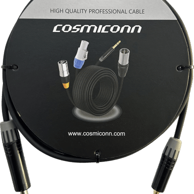 Cable 6.35mm a 3.5mm, conectores color negro MP3X-B – MTP3C-BG, length 3m