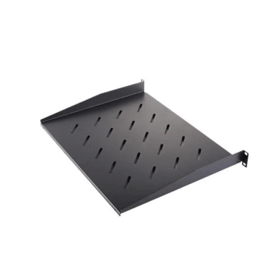 Charola para Soportar Equipos en Rack de 19″ / Profundidad de 35 CM / Color Negro / 1 U Rack