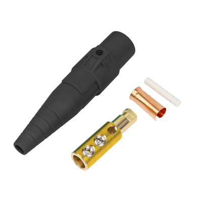 Conector Camlock Macho / 400 Amperes / AC 600V / Sección Cable 50-95 mm² / Abrazadera Compresión / Plástico Ingeniería / Varios Colores