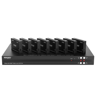 Matriz HDMI 8×8 | 4K@60Hz 4:4:4 | 8 Salidas HDMI + 8 CAT | Extensión hasta 70 m | Audio HD | Control IR/LAN/RS-232/Web GUI